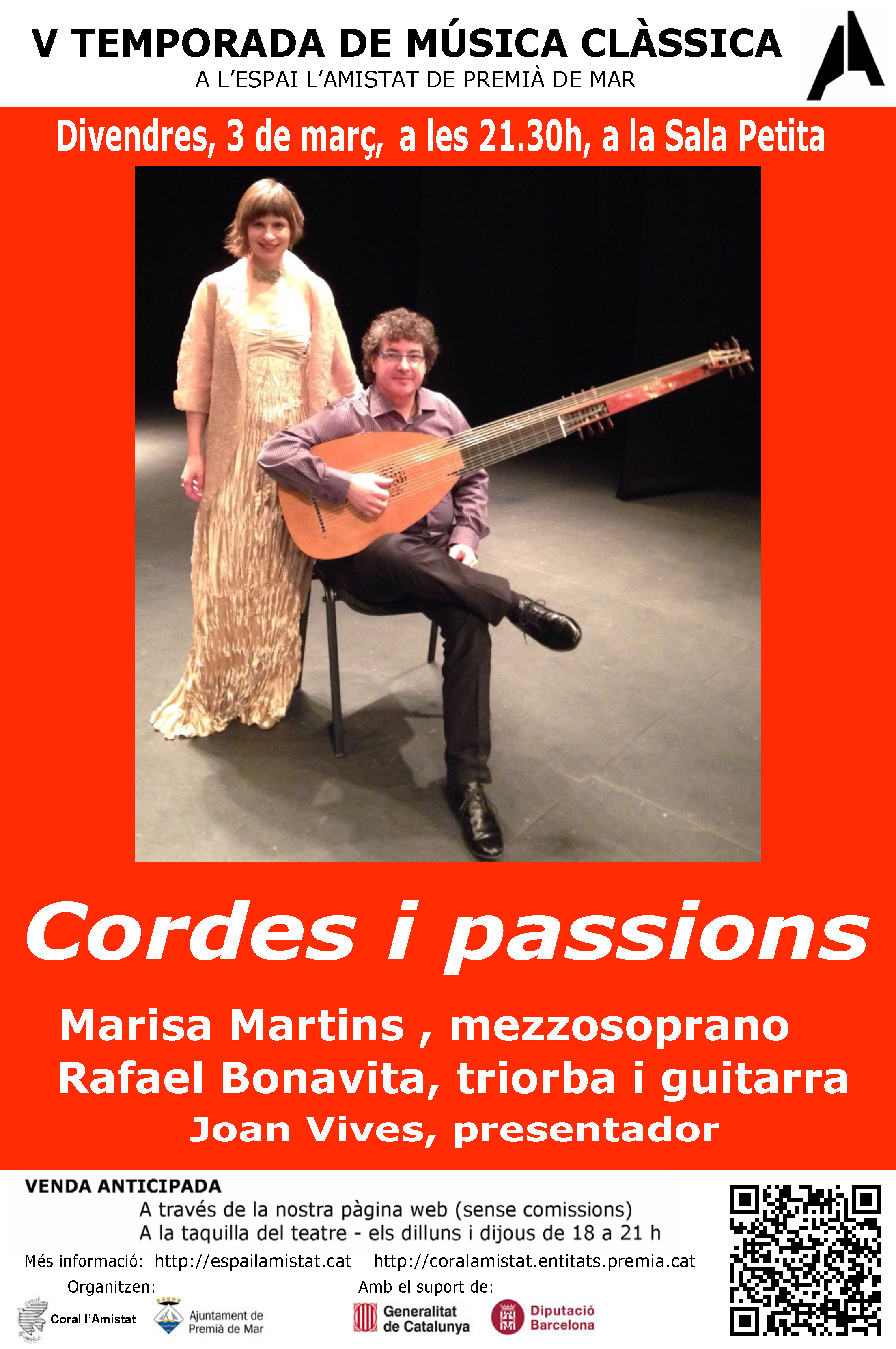 Marisa Martins presenta i convida al seu concert a l’Espai l’Amistat