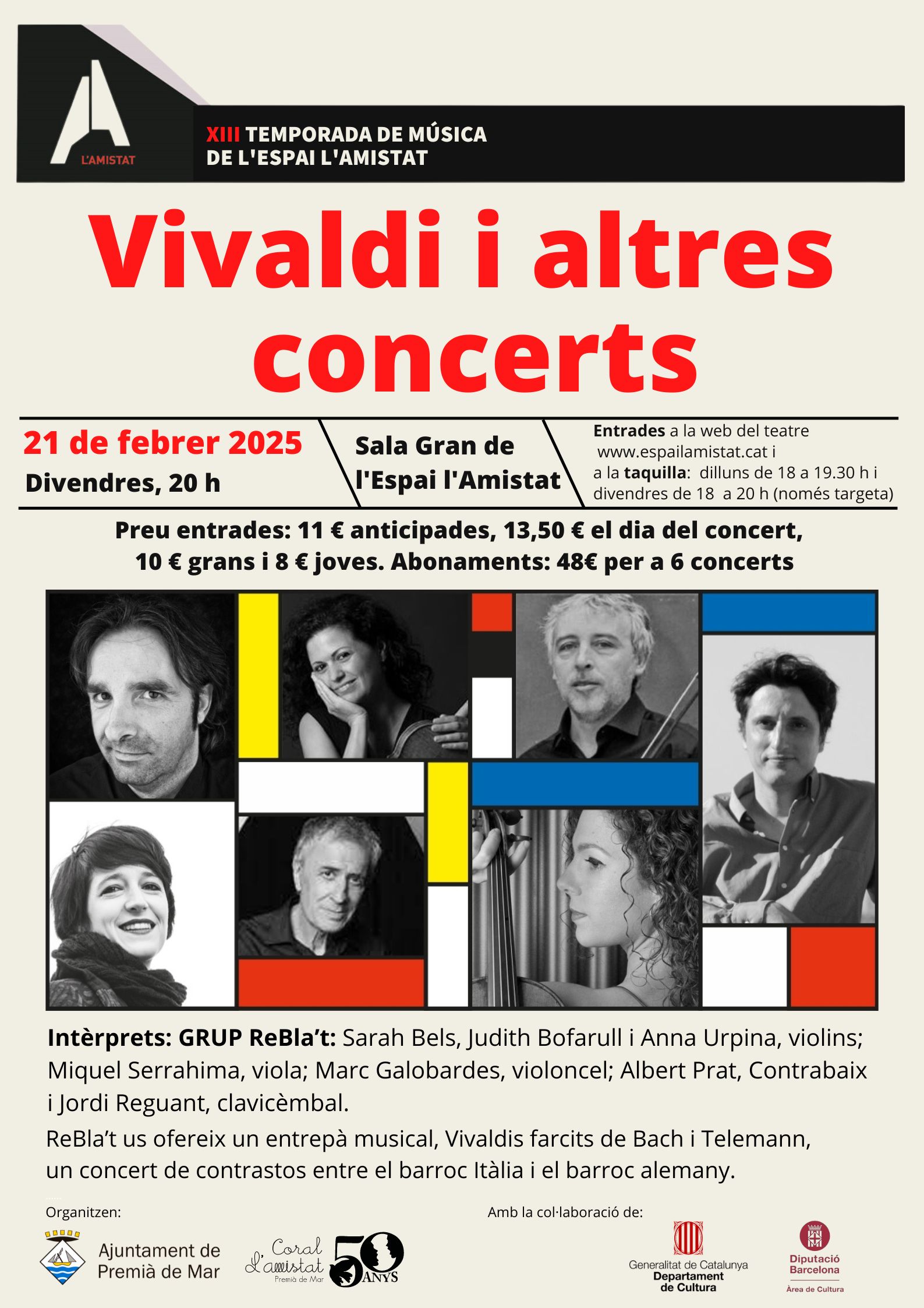 Cartell «Vivaldi i altres concerts»